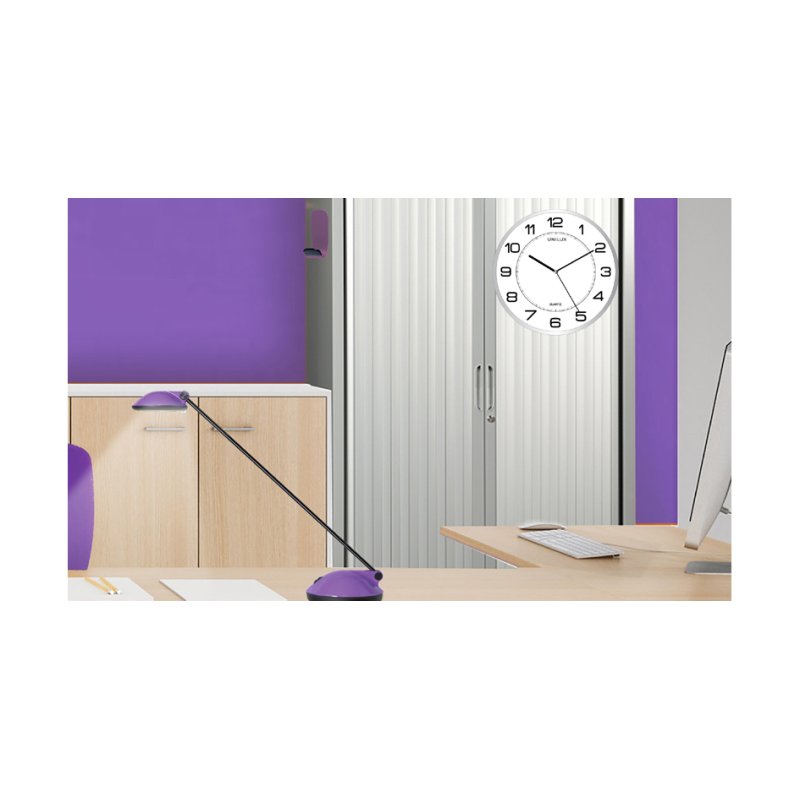 UNiLUX horloge mural magnétique, gris, 31 cm